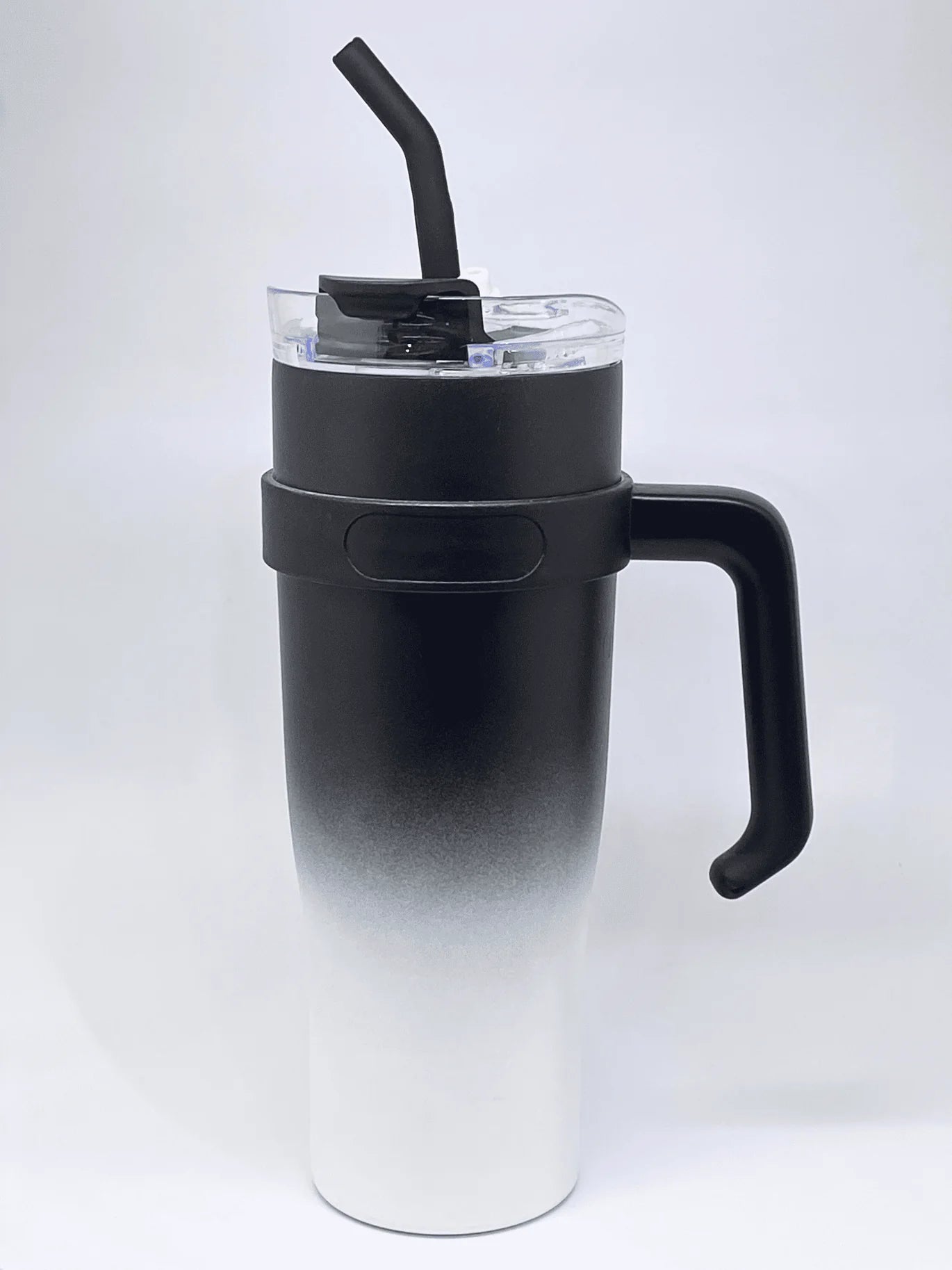 COLOR FUSED TUMBLER (BLACK WHITE)