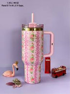 STANLEY FLORAL PRINTED TUMBLER (PINK FLOWER)